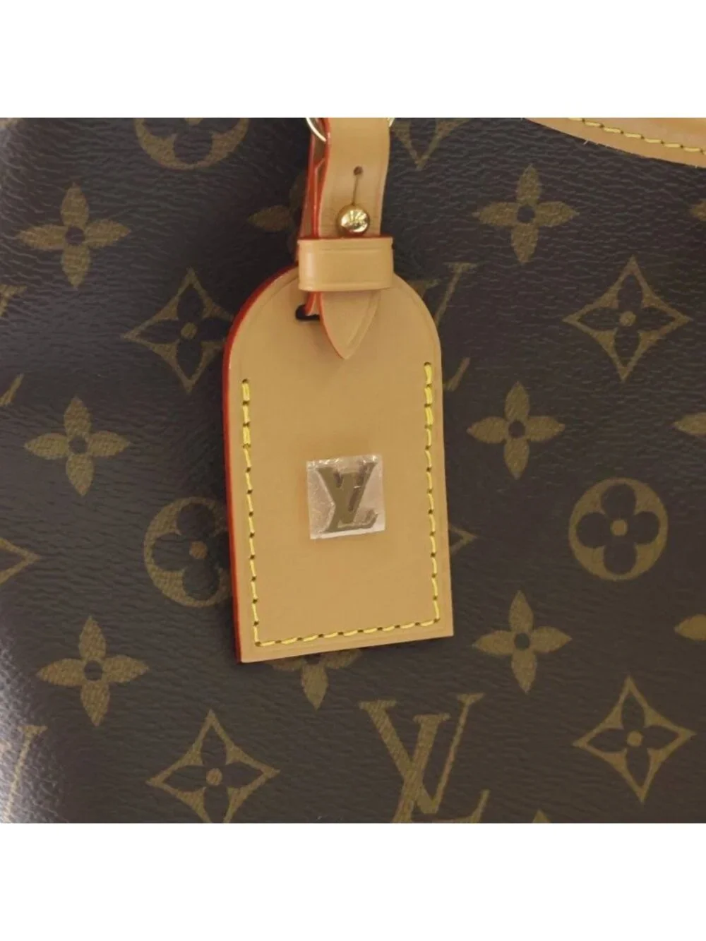 Louis Vuitton Monogram Carryall NM PM Leather Shoulder Bag Brown